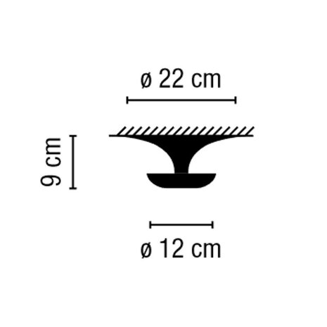 Funnel 2012 led plafond/wandlamp Vibia 