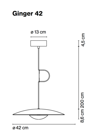 Ginger 42 hanglamp Marset 