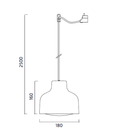 Lens 18 hanglamp Zero