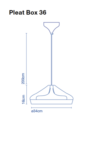 Pleat box 36 led hanglamp Marset 