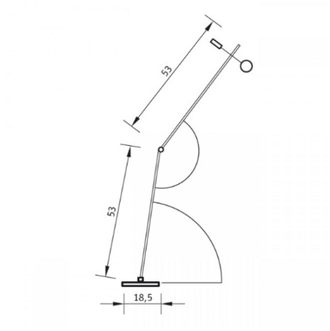 Desktop light 457e led tafellamp Absolut Lighting