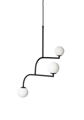 Mobil 70 pendant 3 Lights black hanglamp Pholc