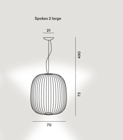 Spokes 2 large dimbaar hanglamp Foscarini