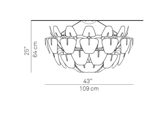 Hope d66/30p Ø 109 cm plafondlamp Luceplan