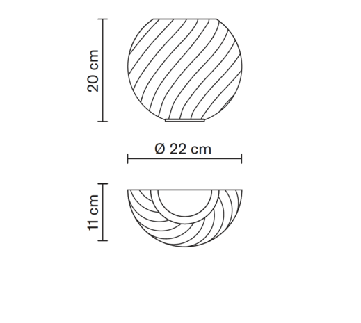 Swirl D82 wandlamp Fabbian 