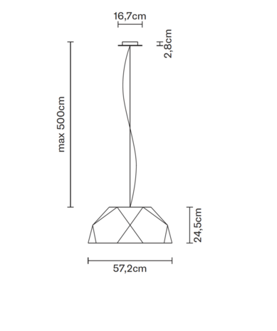 Crio led Ø​ 57,2 cm hanglamp Fabbian