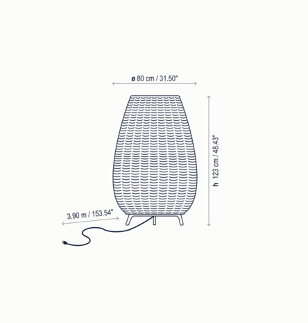 Amphora 02 outdoor vloerlamp Bover