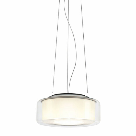 Curling (M) helder/opaal cylindrical led hanglamp Serien Lighting 