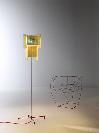 24 karat blau vloerlamp Ingo Maurer 