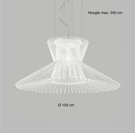 Impossible large hanglamp Metal Lux