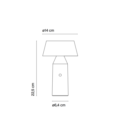 Bicoca portable tafellamp Marset