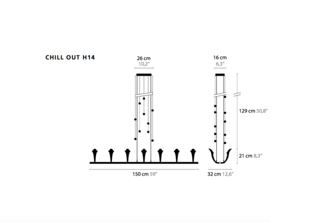 Chill out H14 hanglamp Ilfari