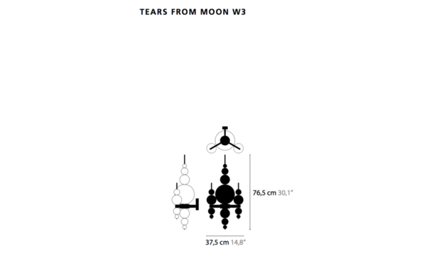 Tears from moon W3 wandlamp Ilfari