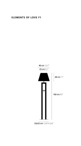 Elements of love f1 vloerlamp Ilfari