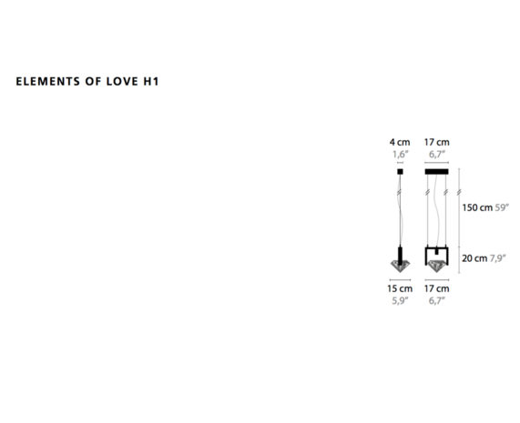 Elements of love h1 hanglamp Ilfari