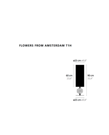 Flowers from Amsterdam T1h tafellamp Ilfari