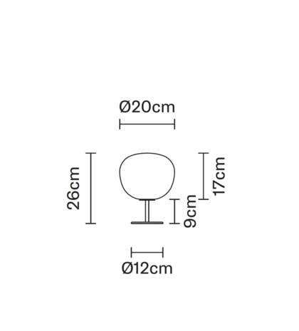 Lumi mochi led tafellamp Fabbian 