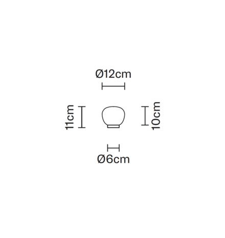 Lumi mochi Ø12 cm tafellamp Fabbian 