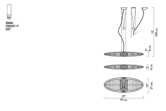 Titania up & down hanglamp Luceplan