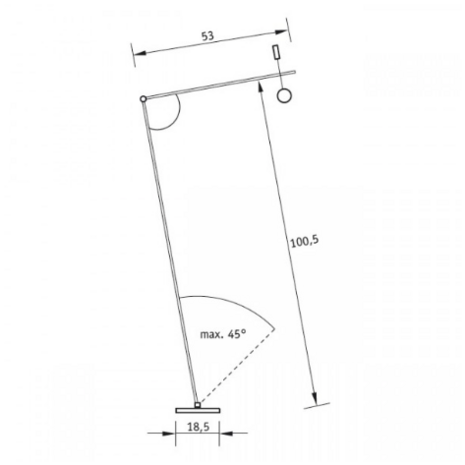 Task floor 457h led vloerlamp Absolut Lighting