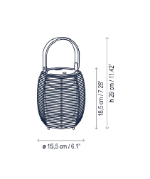 Tanit M/29/R portable tafellamp Bover