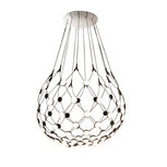 Mesh D86 Ø80 cm met 3 mtr kabel hanglamp Luceplan 