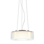 Curling (M) helder/opaal conical led hanglamp Serien Lighting  