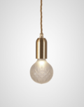 Frosted Crystal Bulb & Pendant hanglamp Lee Broom Frosted Crystal Bulb & Pendant hanglamp Lee Broom