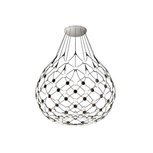 Mesh D86 Ø100 cm met 3 mtr kabel hanglamp Luceplan 