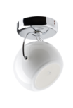 Beluga white d57 1 lichts  plafondlamp Fabbian 