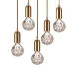 Clear Crystal Bulb Chandelier 5 piece hanglamp Lee Broom Clear Crystal Bulb Chandelier 5 piece hanglamp Lee Broom