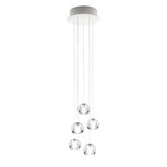 Multispot beluga F32 5 lichts hanglamp Fabbian 