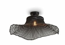 Ibiza wavy L black plafondlamp Good & Mojo 