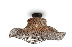 Ibiza wavy L black/natural plafondlamp Good & Mojo 