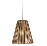 Merapi tapered L black/natural hanglamp Good & Mojo 