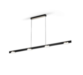 Inlay S1800 disc black/gold hanglamp Light Point