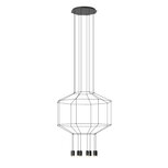 Wireflow 0301 hanglamp Vibia 