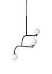 Mobil 70 pendant 3 Lights black hanglamp Pholc