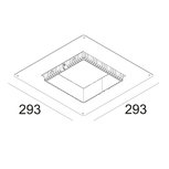 Grid in trimless 1 mounting kit large Grid in trimless 1 mounting kit large