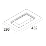 Grid in trimless 2 mounting kit large Grid in trimless 2 mounting kit large