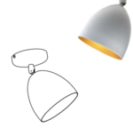 Arthur LB1 plafondlamp Nosta 