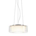 Curling (S)  helder/opaal conical led hanglamp Serien Lighting  