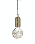 Clear Crystal Bulb & Pendant hanglamp Lee Broom Clear Crystal Bulb & Pendant hanglamp Lee Broom