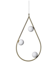 Pearls 80 Pendant brass hanglamp Pholc