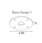 Nomad base flange afdekplaat Nomad base flange afdekplaat