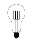 LED lichtbron 10 watt Johnny B Good  (LED lightbulb)  Ingo Maurer 